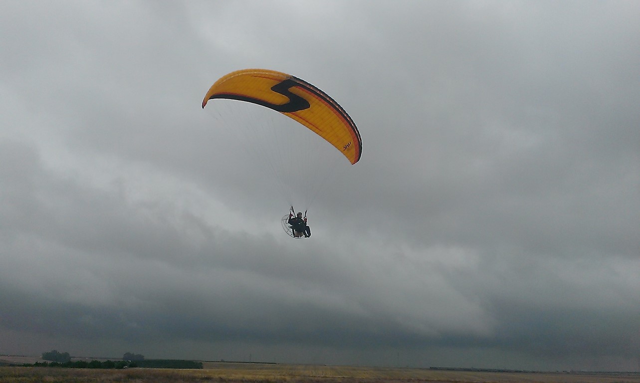 Paraglide flight